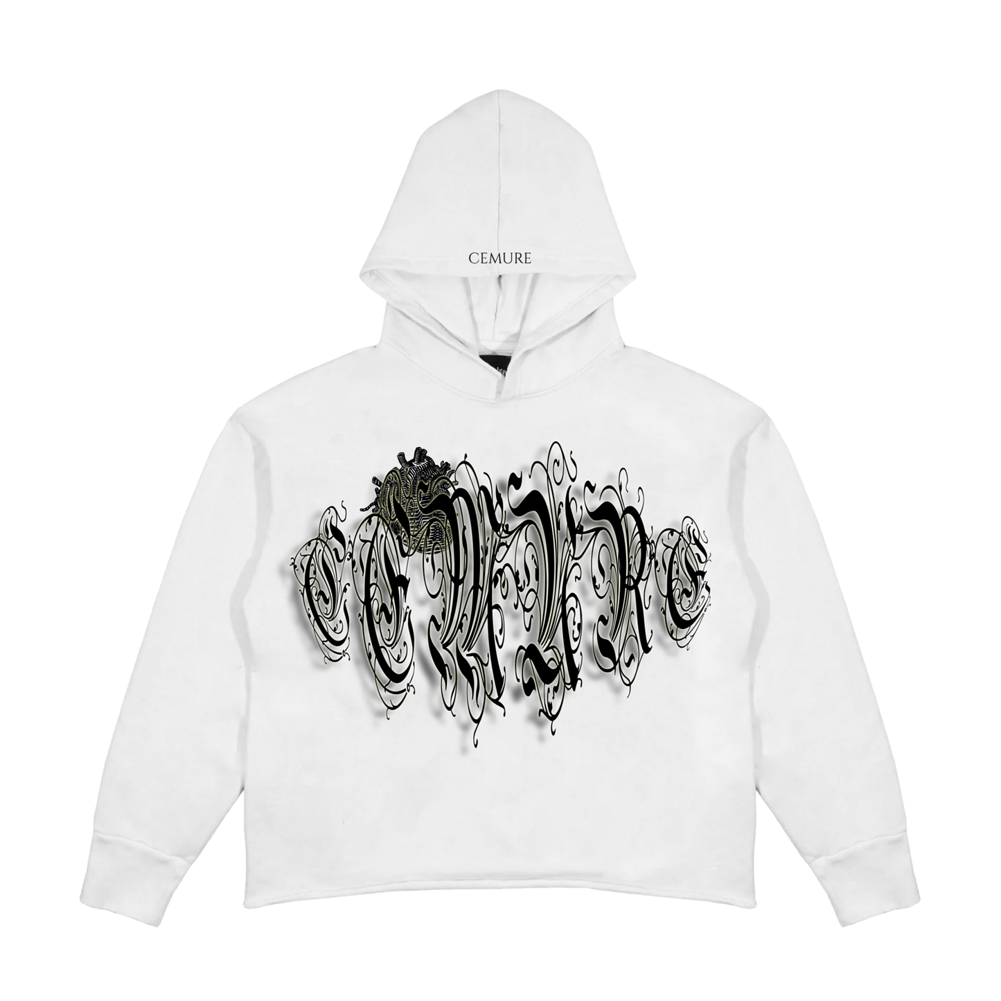 VINE HEARTS HOODIE (WHITE)