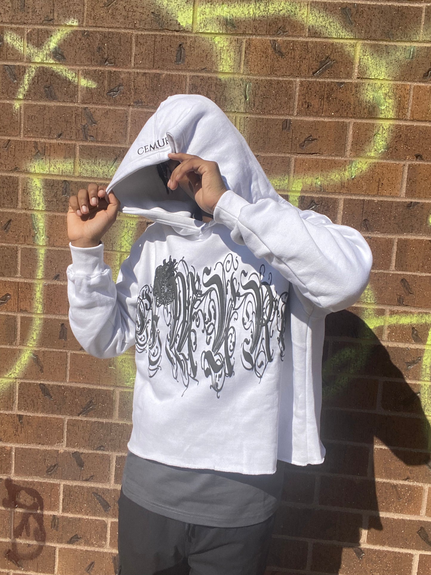 VINE HEARTS HOODIE (WHITE)